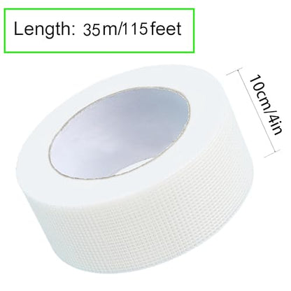 Drywall Joint Tape (4''x 115 Ft) Drywall Joint Self Adhesive Tape£¬Self-Adhesive Fiberglass Drywall Mesh Tape Heavy-Duty Self-Adhesive Fiberglass Wall Crack and Seam Patch.