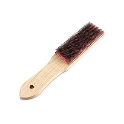 QWORK File Cleaner Carded, 2 Pack, 8" Universal File Card and Brush
