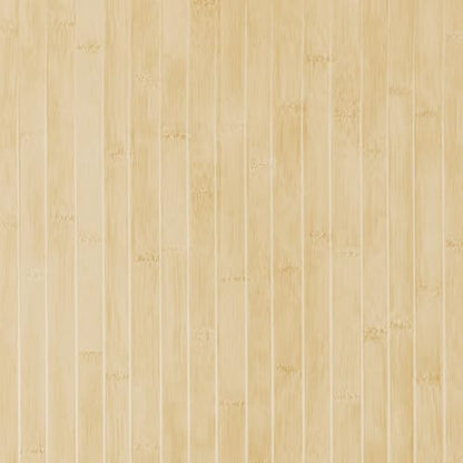 VaryPaper 15.7" x 78.7" Bamboo Wood Slat Wallpaper Peel and Stick Light Wood Contact Paper for Countertops Waterproof Cabinet Vinyl Wrap Removable Self Adhesive Wooden Wallpaper for Bedroom Kitchen