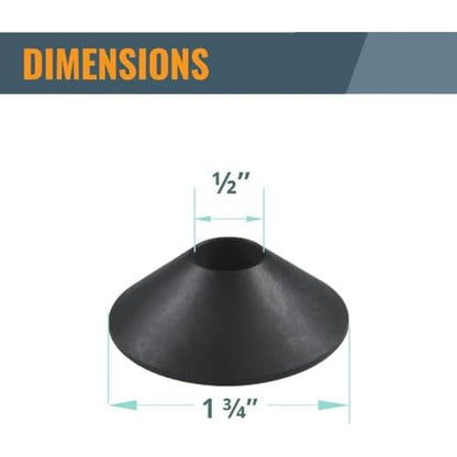 POWERTEC Router Centering Pin and Cone Set Compatible with Bosch Router Sub Bases with 1/2" & 1/4" Ends, Calibrate Router Base Plates, Centering Template Guides on Routers & Accessories, 71833