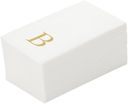 Luxenap 15.8 X 7.9 Inch Linen-Feel Guest Towels, 2000 Lettered Hand Towels
