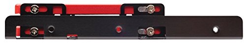 Corsair Dual SSD Mounting Bracket (3.5” Internal Drive Bay to 2.5", Easy Installation) Black
