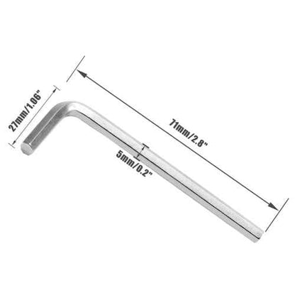 Piutouyar 5mm Hex Key Allen Key L Shaped Small Hex Wrench 10Pcs