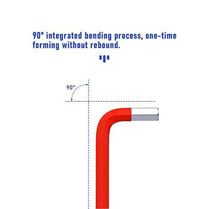 6mm Ball End Hex Key Allen Wrench,Internal Hexagonal Wrench, L Shaped Long Arm S2 Steel Repairing Tool£¬Red