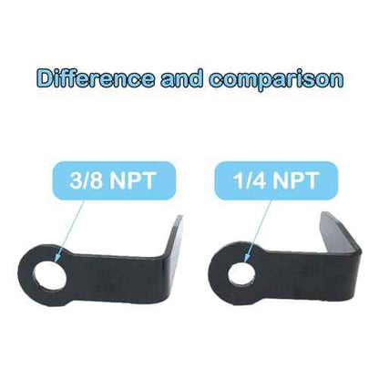 Pneumatic Tool "L" Shaped Rafter Hook (Aluminum) For Nail Guns with 3/8" NPT Air Fitting (Full Size)