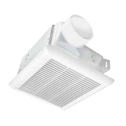 Quiet Bathroom Ceiling Fan,Certified by UL,50 CFM, 1.0 Sones, 4-inch & 3-inch Duct, White, 115V Vent Fan for Bathroom/Shower/Office/Home