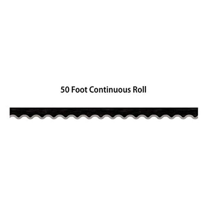 Teacher Created Resources Modern Farmhouse Black with Gray Scalloped Rolled Border Trim ? 50ft - Decorate Bulletin Boards, Walls, Desks, Windows, Doors, Lockers, Schools, Classrooms, Homeschool