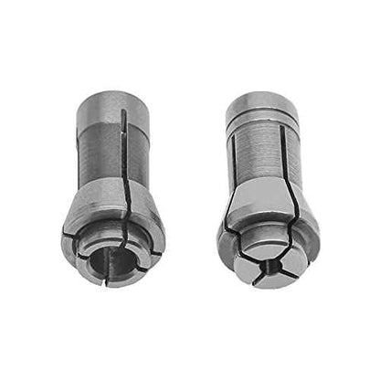 Murtenze 4 Pack Die Grinder Collet, Grinding Machine Clamping Collet Adapter 1/4" and 1/8" Arbors Shanks, 2 Pack 3mm and 2 Pack 6mm Die Grinder Collet.