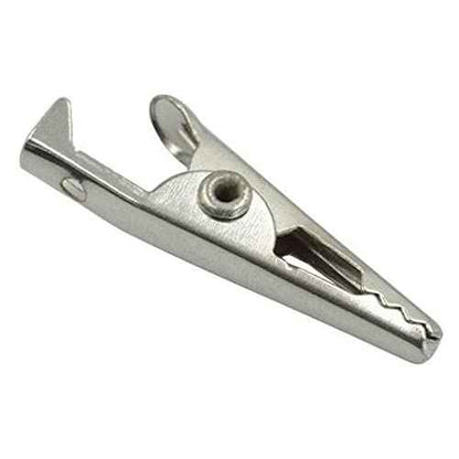 35mm/1.38" Alligator Clips Test Crocodile Clamps Silver Tone - (40 Pcs)
