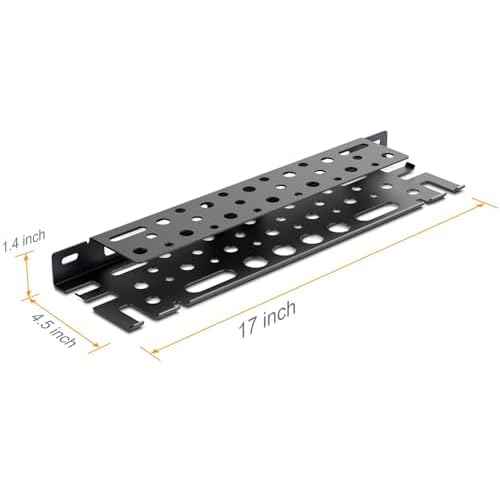 WallMount Tool Storage Rack, 17'' Screwdriver Holder Organizer, Equipped Suspension Holes for Pneumatic Tools