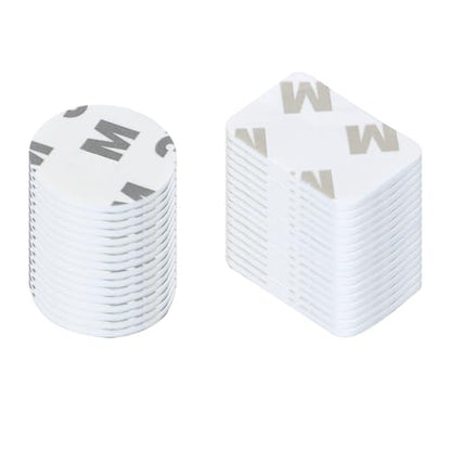 100 PCS Adhesive Replacement Kit Double-Sided Foam Tape High Bond Dots Conformable Acrylic Glue Strong Pad Mounting Tape Adhesion for Wall Surface Balloon Leather Rubber Mirror Face, White