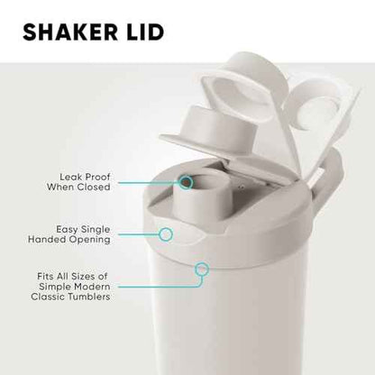 Simple Modern Stainless Steel Shaker Bottle with Ball 24oz | Metal Insulated Cup for Protein Mixes, Shakes and Pre Workout | Rally Collection | Checkmate