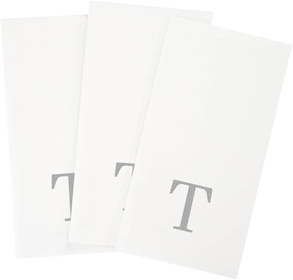 Luxenap 15.8 X 7.9 Inch Linen-Feel Guest Towels, 2000 Lettered Hand Towels