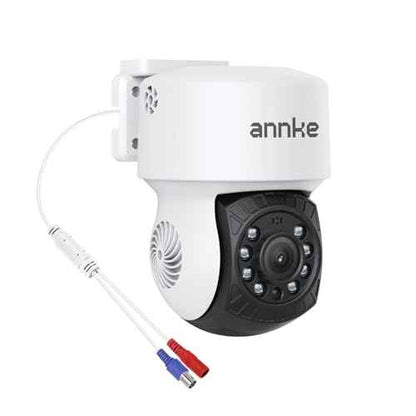 ANNKE 1080P 2MP AHD CCTV Home Surveillance Dome PT Wired Camera with 350¡Æ pan and 90¡Æ tilt, 100ft IR Night Vision, IP65 Weatherproof Security Add?On Cam for Outdoor Use, Wide Compatibility - APT200