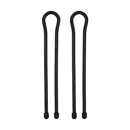 Nite Ize GT18-01-2R3 Original Gear, Reusable Rubber, 18 Inch, 2-Pack, Black, Made in The USA Twist Tie, 2 Count (Pack of 1)