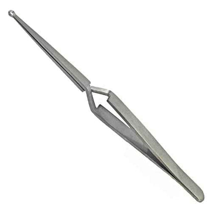 Lock Pinning Cross Locking Tweezers for Locksmith Pinning & Rekeying Kit Round Open Slot Stainless Steel Holding Tweezer Self Locking Closing Locksmith Tools Lock Pin Tumbler Tweezers