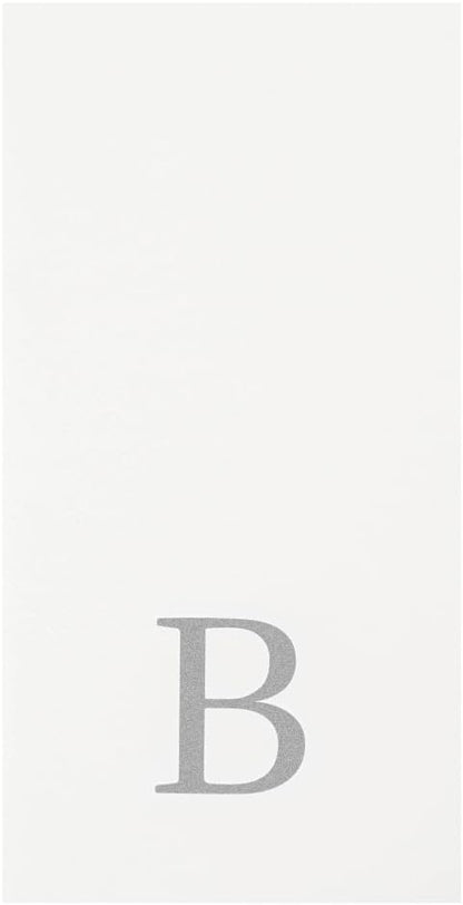 Luxenap 15.8 X 7.9 Inch Linen-Feel Guest Towels, 50 Lettered Hand Towels