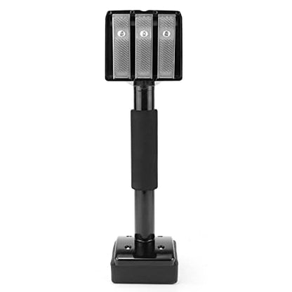 QWORK Economy Carpet Knee Kicker, 16-5/8" Non-Adjustable Carpet Stretcher Knee Kicker, Wide Steel Head 4-1/8" x 4-1/16"