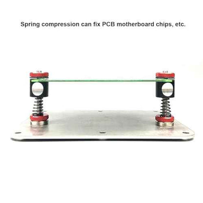 HZY Soldering Helping Hand 4Pcs PCB Circuit Board Holder ESD Safe - Metal Magnetic Fixture Tower Spring Clamp PCB Holder Fixtute for Circuit Boards Electronic Repairing Soldering Desoldering Rework