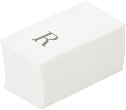 Luxenap 15.8 X 7.9 Inch Linen-Feel Guest Towels, 2000 Lettered Hand Towels