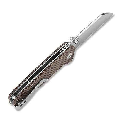 QSP Penguin Folding Knife ? Rugged D2 Blade ? Premium Micarta Handle ? Smooth One-Hand Open ? Deep Carry Clip ? Left/Right-Handed Friendly ? Perfect for EDC and Outdoor Adventures
