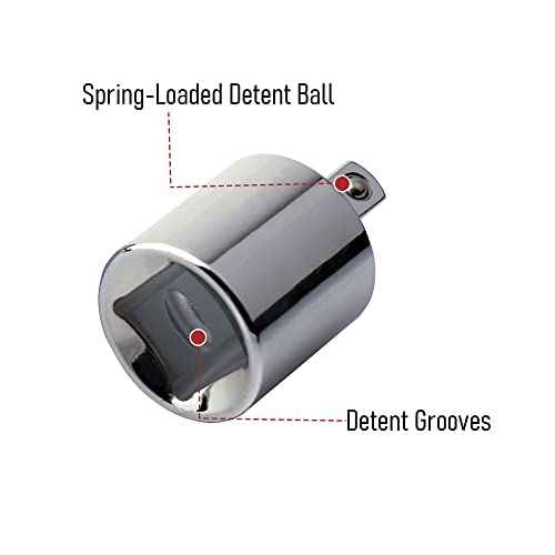 Socket Adapter 1/2" Drive (F) to 1/4"(M), CR-V, Female to Male