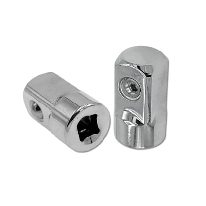 2pcs 1/4 Drive to 1/2 Inch Socket Adapter, Female to Male Socket Wrench Adapter, Impact Driver Socket Adapter for Impact Wrench Extentsion Conversion Tool