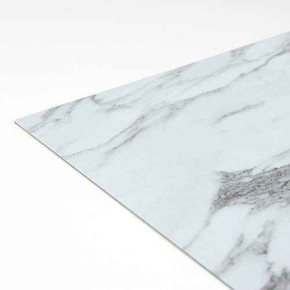 FloorPops FP3329 Opaline Peel Stick Floor Tiles, White & Off-White