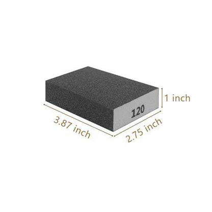 8 Pcs Wet Dry Sanding Sponges, 120 Grit Hand Sandpaper Brick, Sanding Blocks for Drywall Metal Wood Furniture