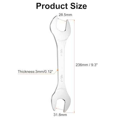 HARFINGTON Thin Open End Wrenches SAE, 1 1/8x1 1/4 Inches, Slim Wrench Tool for Tight Spaces Repair