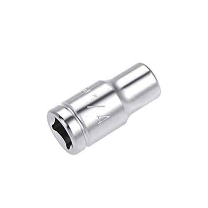 uxcell 4 Pcs 1/4-inch Drive 1/4-inch 6-Point Shallow Socket, Cr-V