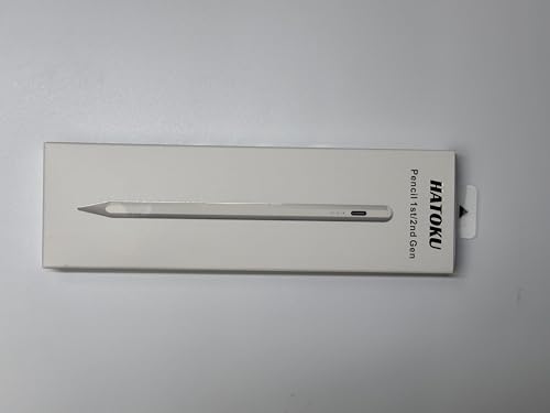 Pen for iPad 2018-2025, HATOKU 15 Mins Fast Charging Pencil 1st Gen with Tilt & Palm Rejection Compatible with iPad Air 3/4/5/M2/M3, iPad mini 5/6/7, iPad 6/7/8/9/10/11, iPad Pro 11"/12.9"/M4 (Black)
