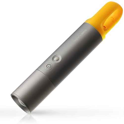 HOTO Flashlight Lite, Zoomable, LED, USB-C Rechargeable, 1000 Lumens, 5 Modes (SOS & Strobe), Tactical & Portable Handheld Flash Light for Camping, Emergencies, Home Use, etc