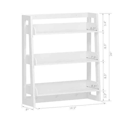 UTEX Bathroom Wall Shelf, Over Toilet Storage Shelf Organizer, 3-Tier Wall Mount Shelf Rack with Hook, White