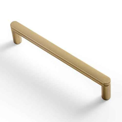 Goo-Ki 6 Pack 5 Inch Champagne Bronze Cabinet Pull Handle ? Decorative Grooved Texture & Non-Slip Grip for Farmhouse/Industrial Cabinetry