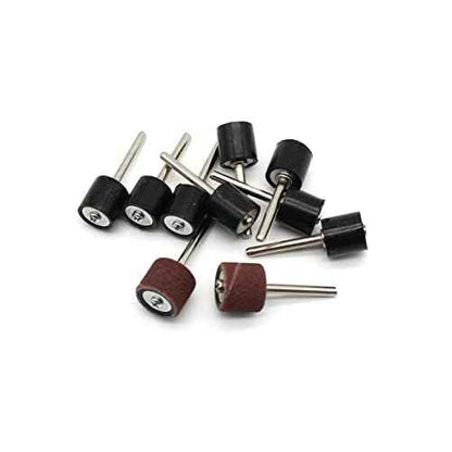 10 pc 1/2 Inch Rubber Mandrel Sand Drum Holder 1/8 Inch Shank for Dremel Rotary Tools