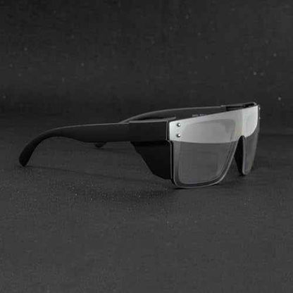 UV400 Transition Photochromic Safety Glases Light to Dark Grey Lens ANSI Z87 Impact Approved