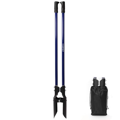 Post Hole Digger, 58 Inch Heavy Duty Manual Posthole Digger with Fiberglass Handle & Carbon Steel Blades for Fence Post, Mailbox, Gardening and Planting
