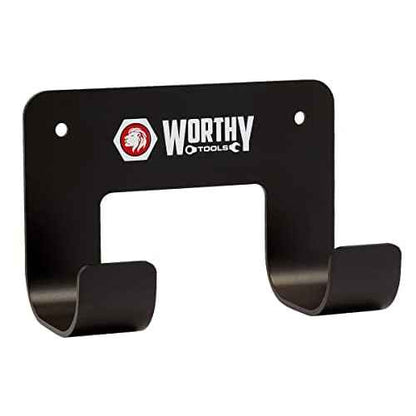 Wall Hook Heavy Duty Metal Garage Hook (Black - 2 Pack Double Hook)