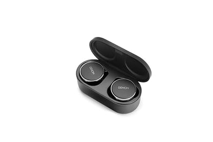 Denon PerL Pro True Wireless Earbuds - Adaptive Active Headphones Wireless Noise Canceling, Masimo Adaptive Acoustic Technology, Spatial Audio, 32Hr Battery Life, Wirefree Charging, Black