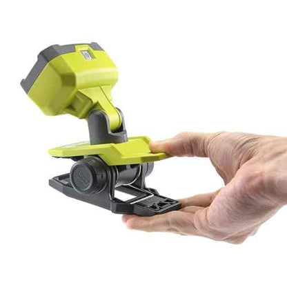 RYOBI USB Lithium Magnetic Clamp Light Kit with 2.0 Ah Battery and Charging Cable