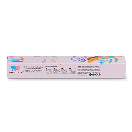 wondever Wildflower Grass Butterflies Wall Corner Stickers Garden Floral Baseboard Skirting Line Peel and Stick Wall Art Decals for Bedroom Living Room Sofa