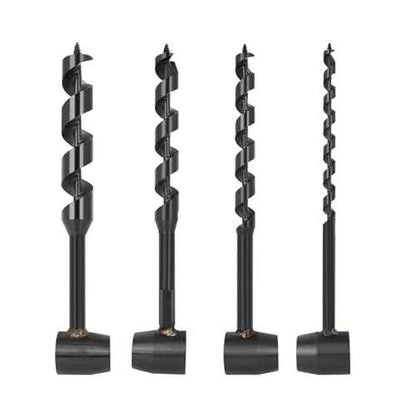 4 Pcs Hand Auger Wood Drill,Bushcraft Hand Auger Wrench Scotch Eye Wood Auger Survival Settlers Wrench Tool Bushcraft Gear for Camping,Outdoor,Hiking,Woodworking
