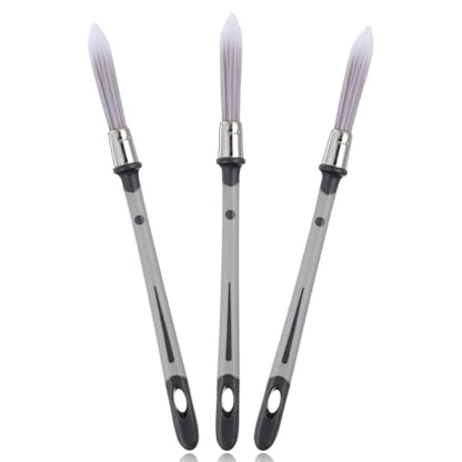 3 Pack Trim Paint Brush for Painting Wall 0.37 Inch Trim Painting Tool Edge Painting Tool for Painting Detail Areas for Baseboards House Wall Corners Paint Edger Brush and Touch Up Painting