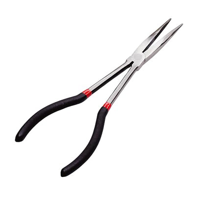 11-Inch Extra Long Needle Nose Pliers, Premium Heavy Duty Long Reach Needlenose Pliers, Non-Slip Grips, Ideal for Professionals Electrical and Hobbyists Alike