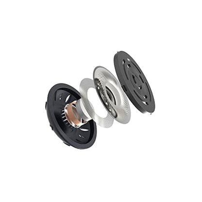 Koss KSC75 Portable On-Ear Clip Headphones, Retro Style, Ultra Lightweight, Silver and Black