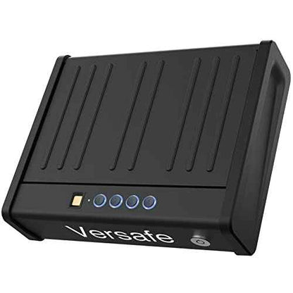 Versafe Gun Safe, Biometric Handgun Safe for Pistols Quick Access Pistol Safe with Fingerprint, KeyPad and Two Keys, Gun Box for Home