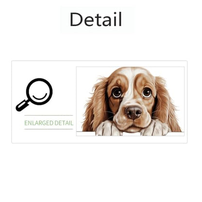Wall Decals Puppy Dog Peel and Stick for Bedroom Kids Room Decor