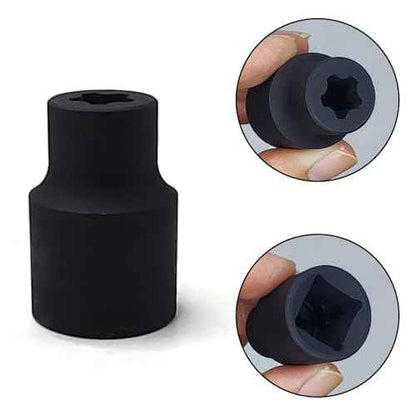 19Pcs External Torx Plus Socket Set 6 Point EP Socket Compatible with Tesla, 1/2¡± 3/8¡± 1/4'' Drive Female External E-Torx Plus Socket, High Deformation Prevention Puller Tool