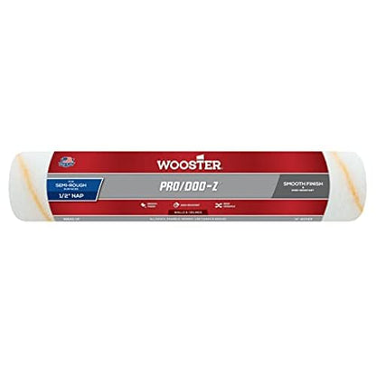 WOOSTER Brush RR643-14 Pro/Doo-Z Shed Resistant Paint Roller, 1/2 in Nap, 14 in L, Woven Fabric Cover, 14 Inch